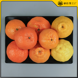 仿真橘子哈密瓜木瓜水果模型假蔬果桔子苹果桃子模型农科院道具