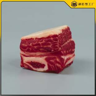 仿真牛排骨牛腩带肉牛肋排牛仔骨模型假生牛肉黄膘牛肉直播道具