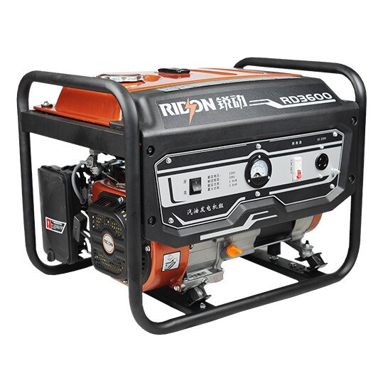 重庆锐动汽油发电机3/8kw 220v380v小型家用户外工地备用设备灵虎