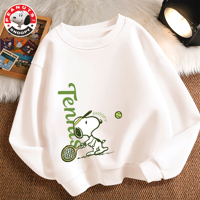 史努比纯季男童纯棉休闲卫衣