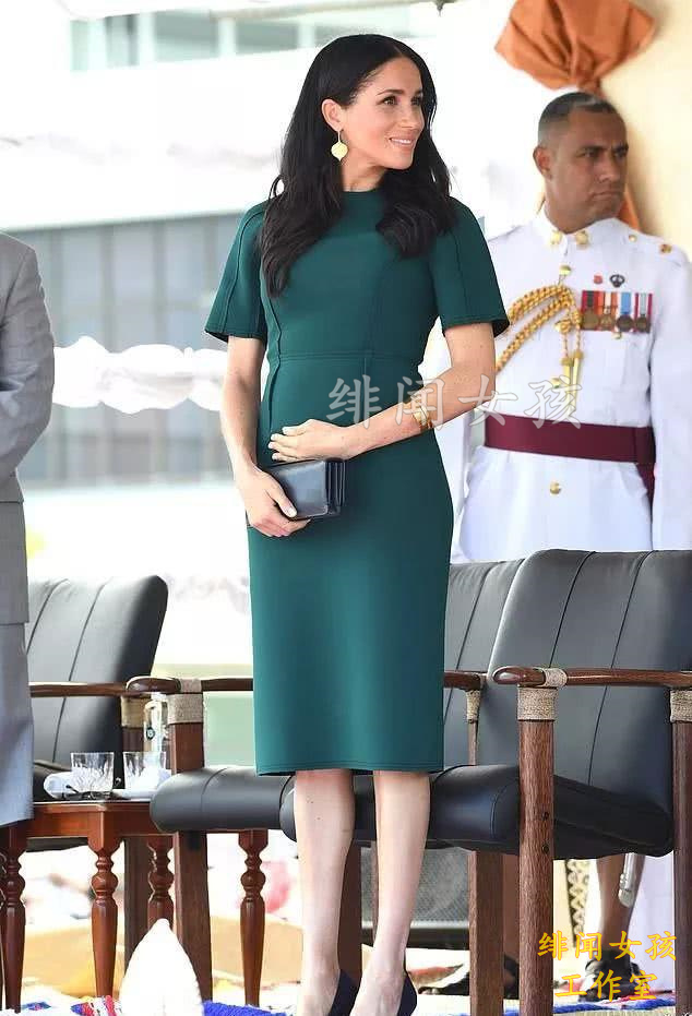 梅根王妃同款针织连衣裙女夏 欧洲站时尚简约通勤ol白领 休闲显瘦