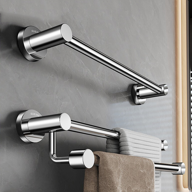 毛巾架304不锈钢毛巾挂单杆免打孔毛巾杆卫生间浴室双杆置物架挂,家装主材,毛巾杆/毛巾挂,淘宝优惠券,粉丝福利购,淘宝优惠卷