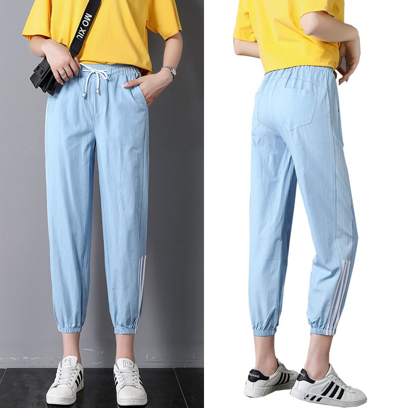 冰丝阔腿裤夏季宽松2019运动裤子10月14日最新优惠