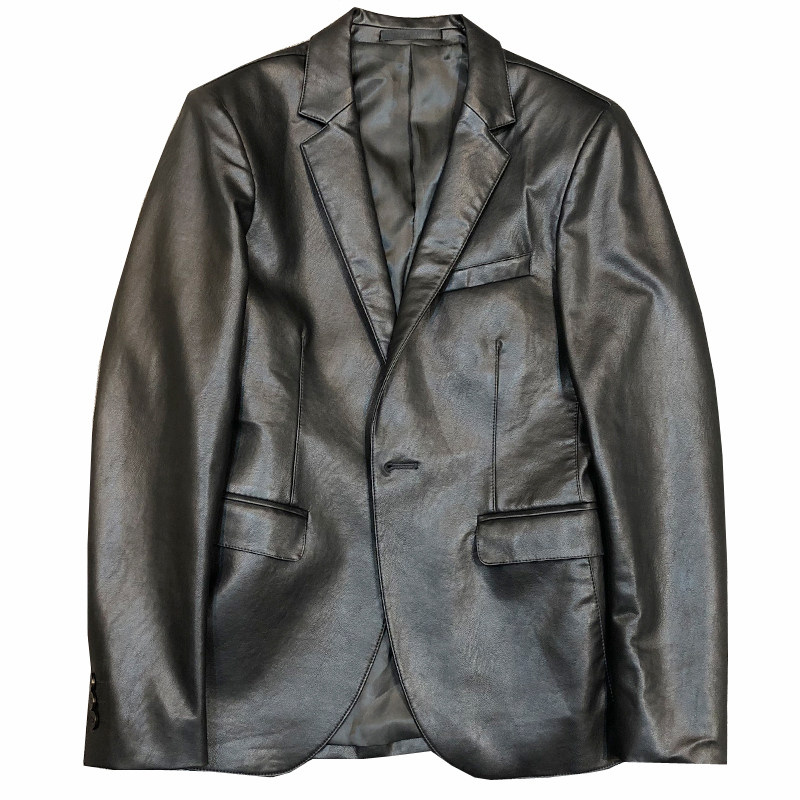 秋冬社会小伙皮衣夹克西装单西修身西服A236-XZ-159-P130控168,男装夹克,电商A236