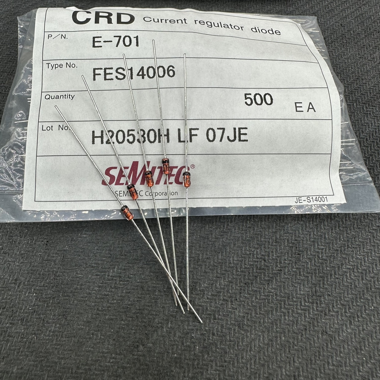 E-701限流0.7mA恒流二极管日本进口E701仪器仪表传感器用SEMITEC