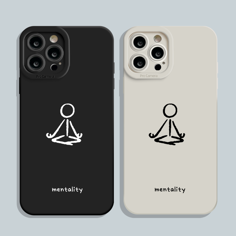 打坐静心苹果硅胶创意创意保护壳