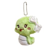 毛绒吱吱叫小蛇宝公仔挂件可爱卡通生肖玩偶包包挂饰文创小礼品