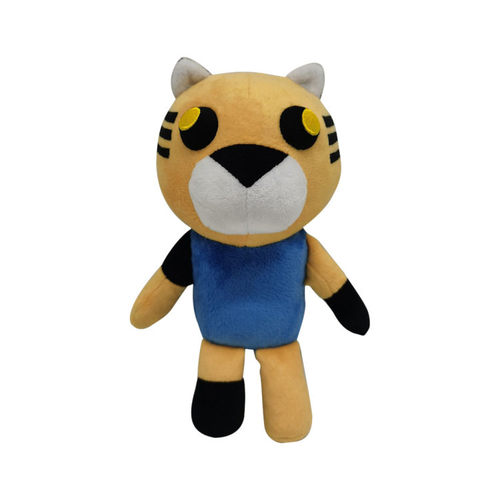 跨境新款Roblox Piggy大冒险毛绒玩具粉小猪公仔游戏卡通娃娃玩偶