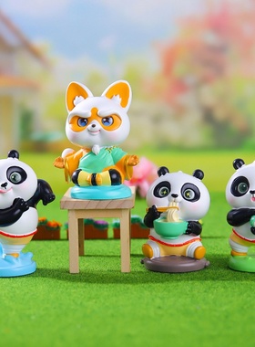 网红热款国潮武功熊仔盲盒家居车载摆件学生儿童送朋友精美小礼物