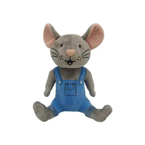 新款If You Give A Mouse A Cookie粉猪老鼠毛绒公仔儿童绘本玩具
