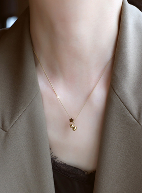 ZOXI不掉色星星葫芦项链轻奢小众