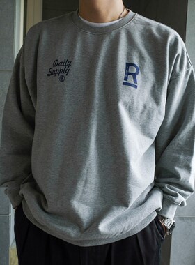 宽松廓形感圆领印花卫衣｜ABBOZZO