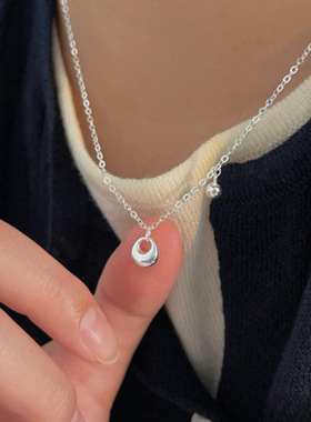 S925纯银称心如意项链女简约百搭