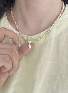 梦猫饰物s925纯银海螺贝壳项链女