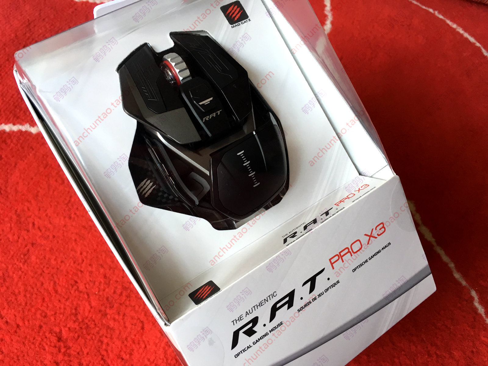 MADCATZ/美加狮 RAT PRO X3 高性能 光学 电竞 有线 游戏 鼠标