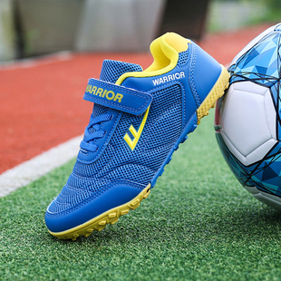 运动鞋 网面透气魔术贴碎钉足球训练鞋 男童女童夏季 回力儿童足球鞋