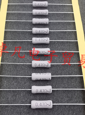 KOA MOSX 0.47R 3W 5%  铜脚 0.47欧 金属膜电阻 00.47Ω·J