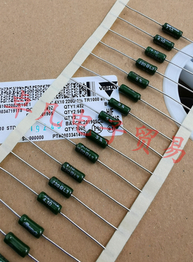 捷克产 VISHAY 220R 3W RB59 Sfernice4.10 220欧 线绕电阻 220Ω