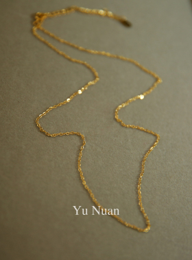 18K包金不掉色O字链锁骨链