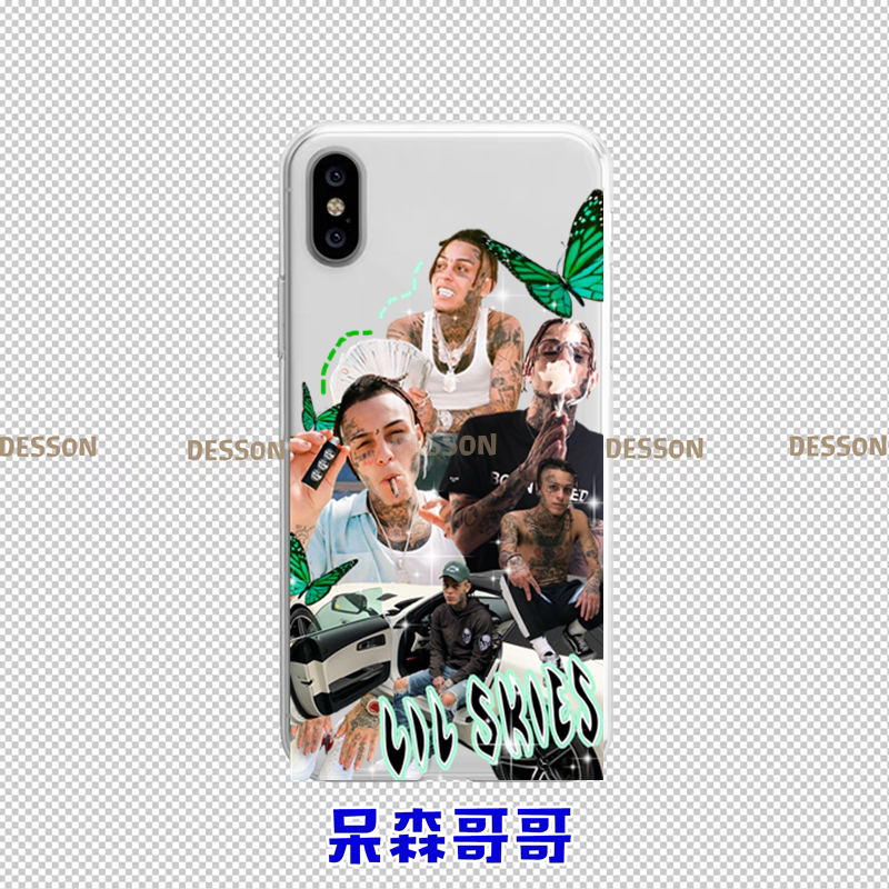 冷漠的心 创意天才 lil skies 手机壳 iphone11/7/8p/xs华为oppo