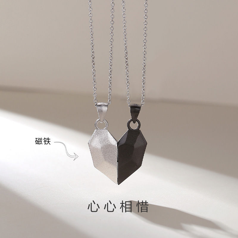 轻奢小众项链闺蜜许愿石吊坠