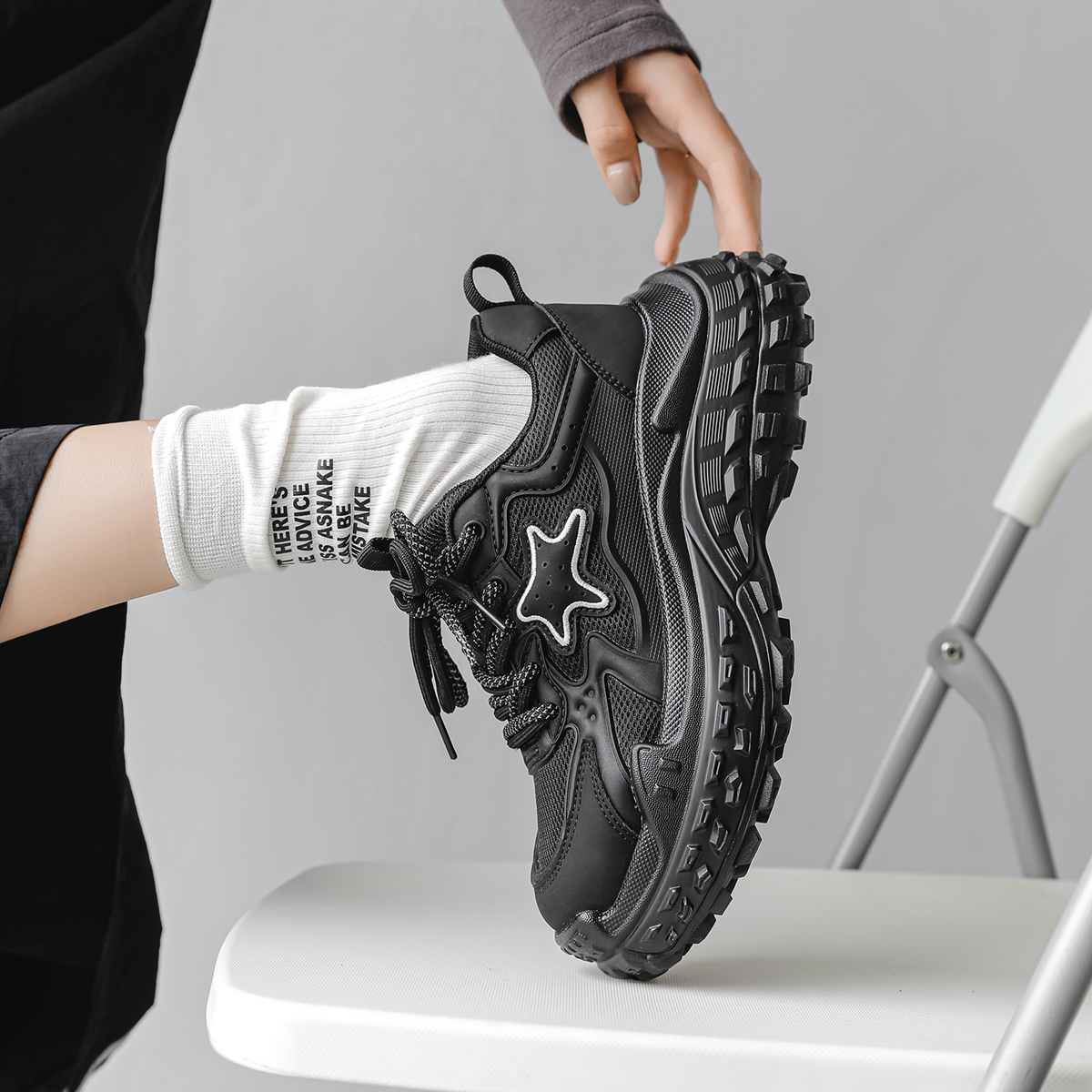 增高6cm-超轻老爹鞋女冉言2025增高厚底潮百搭运动鞋