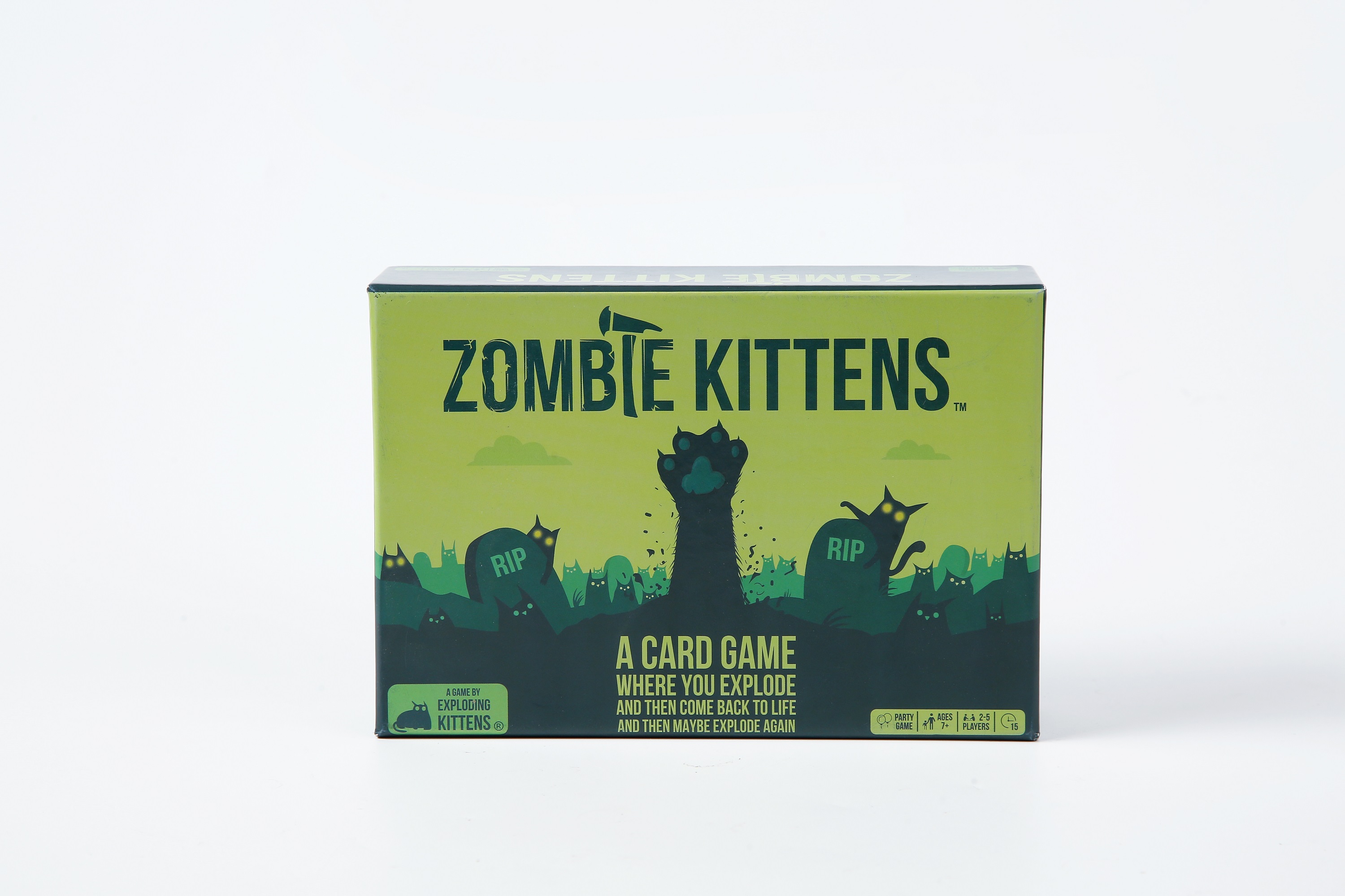 Zombie Kittens全英文僵尸猫家庭聚会亲子益智卡片承认排队游戏卡-封面