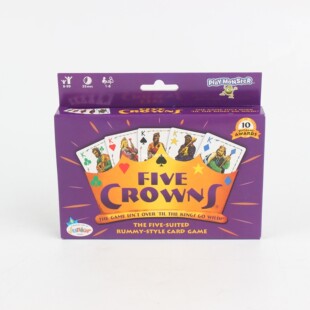 爆款 英文版 FIVE CROWNS 卡片 皇冠卡牌桌游 热销 跨境定制