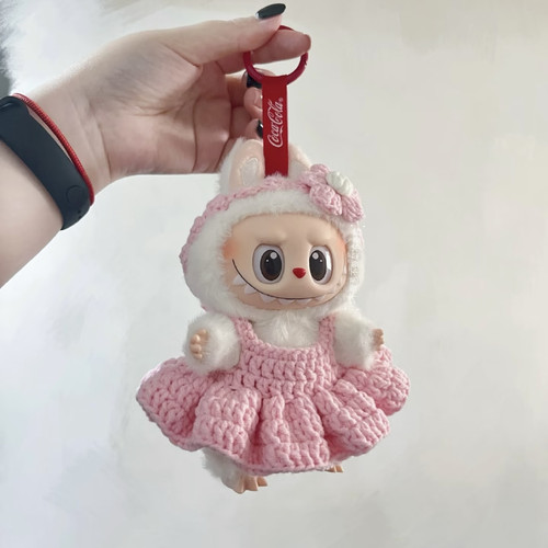 17cm拉布labu娃衣毛线手工编织钩针diy材料包礼物炸虾玩偶衣服