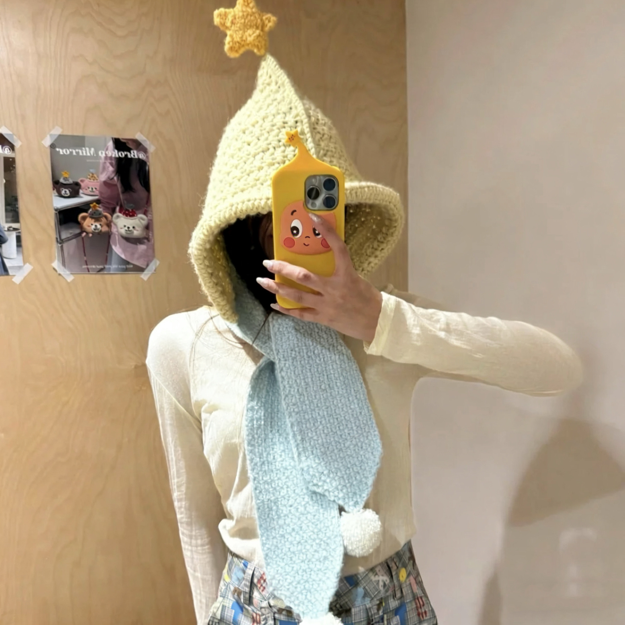 奶呼呼星星围巾帽手工钩织儿童成人冬天保暖可爱送朋友DIY材料包,服饰配件/皮带/帽子/围巾,DIY编织材料包,淘宝优惠券,粉丝福利购,淘宝优惠卷