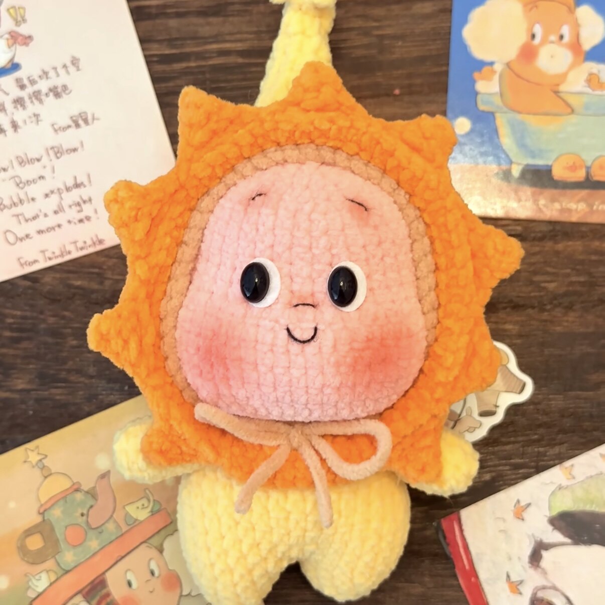 毛线钩针钩织玩偶星星人diy材料包钥匙扣包挂件打发时间手工礼物