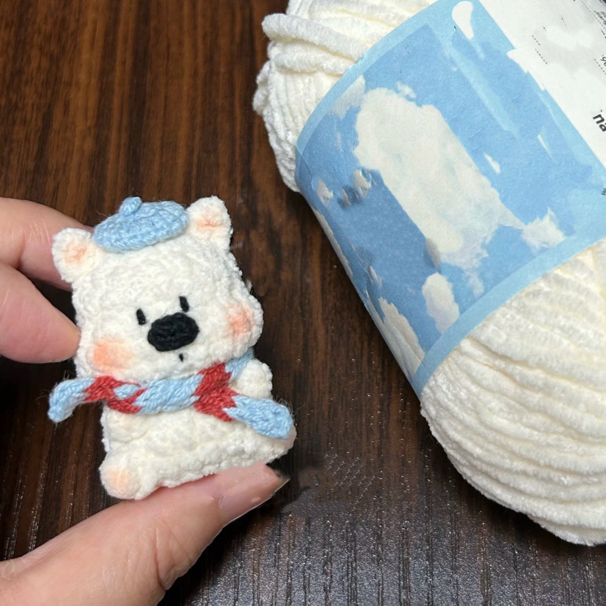 DIY毛线钩针钩织diy材料包手工编织小狗玩偶钥匙扣挂件打发时间