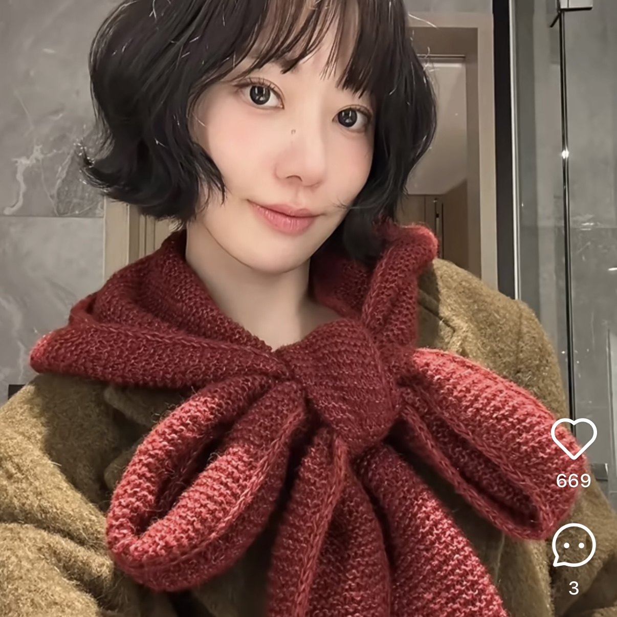 小樱花同款可颂围巾手工钩织冬日ins保暖围巾帽送朋友DIY材料包,服饰配件/皮带/帽子/围巾,DIY编织材料包,淘宝优惠券,粉丝福利购,淘宝优惠卷