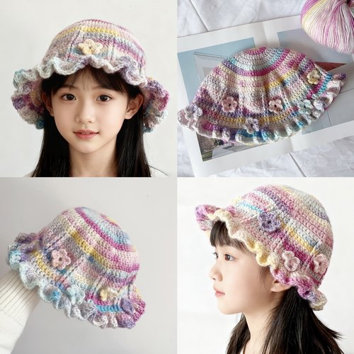 雪妃尔琉璃云棉腈喷毛纱毛线渐变色蛋糕线手工编织披肩DIY围巾线