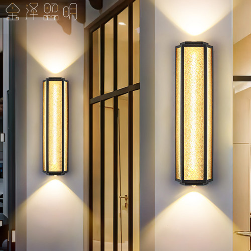 户外壁灯防水大门两侧上下射灯