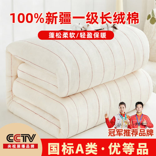 【新疆长绒棉被儿童被芯可定做】