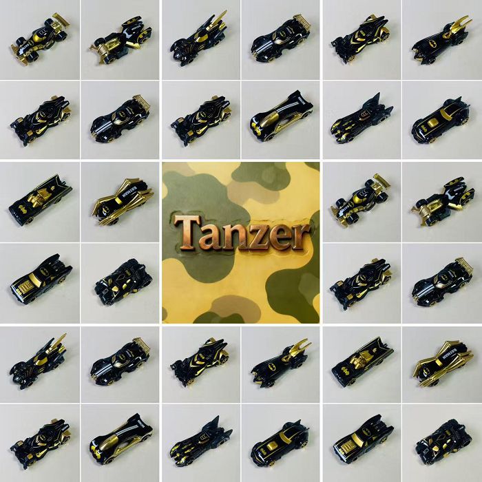 Tanzer建筑工程汽车模型-儿童静态玩具-合金滑行-蝙蝠侠跑车-A2组