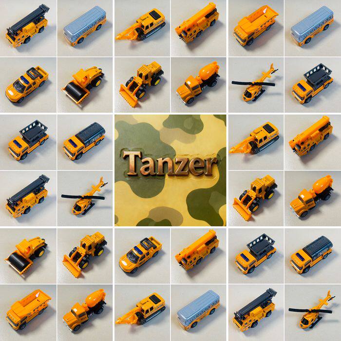 Tanzer建筑工程汽车模型-儿童静态玩具-合金滑行-建筑大师A系列