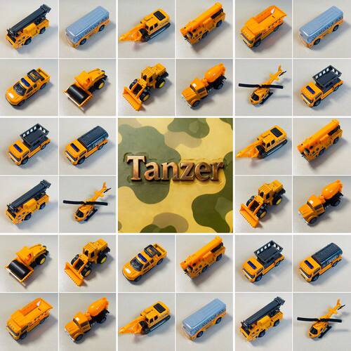 Tanzer建筑工程汽车模型-儿童静态玩具-合金滑行-建筑大师A系列