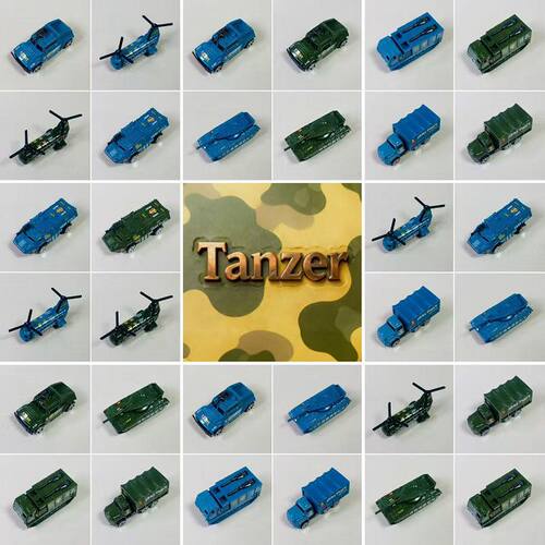 Tanzer建筑工程汽车模型-儿童静态玩具-合金滑行-坦克装甲车-W4组