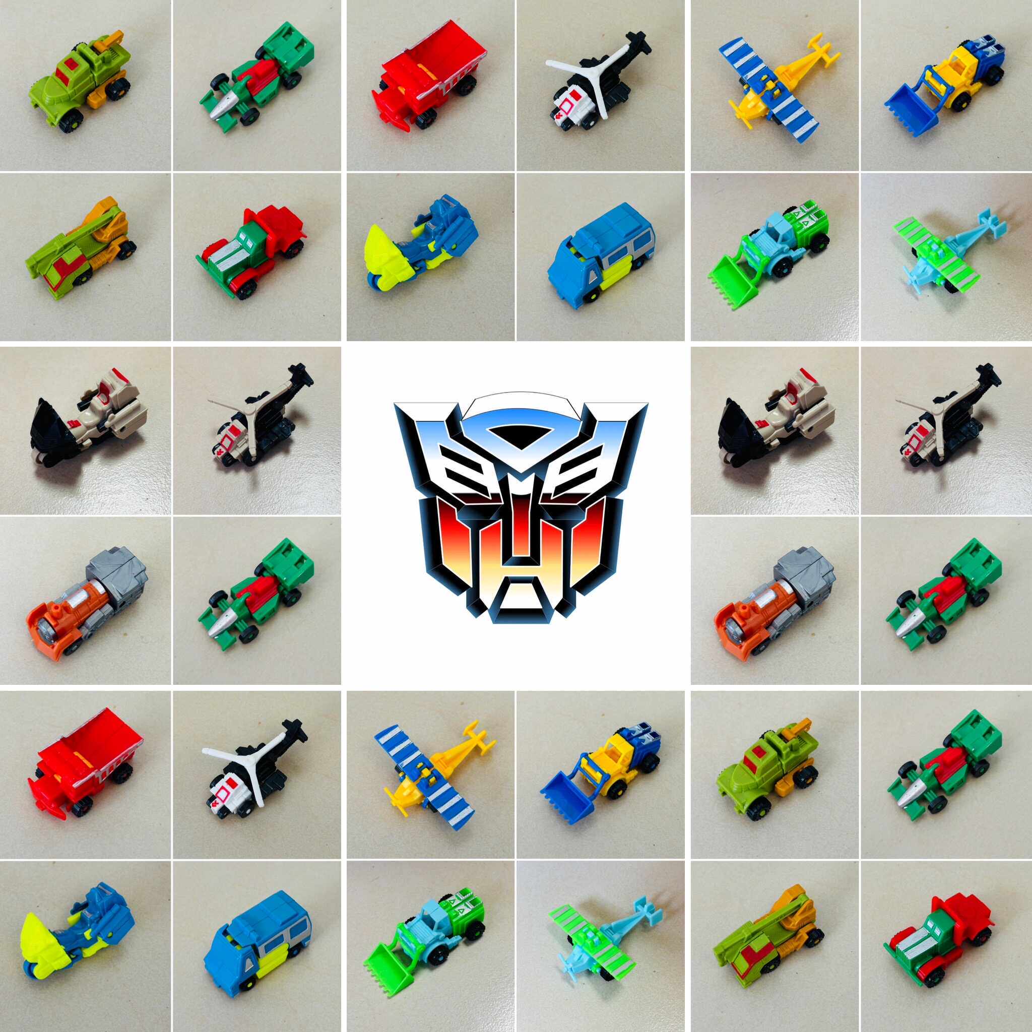 鹊城百货-迷你变形金刚极小变形-滑翔机赛车吊车火车头摩托车-Z组