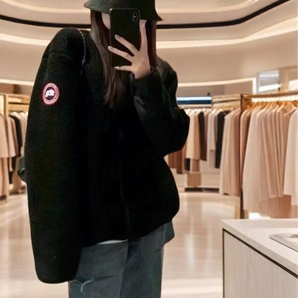 冬季羊羔毛棉衣连帽开衫外套女小个子加绒加厚保暖毛绒棉服新款