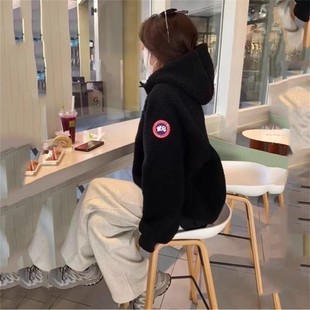 超好看初冬外套羊羔绒外套女秋冬加厚连帽拉链卫衣宽松显瘦百搭