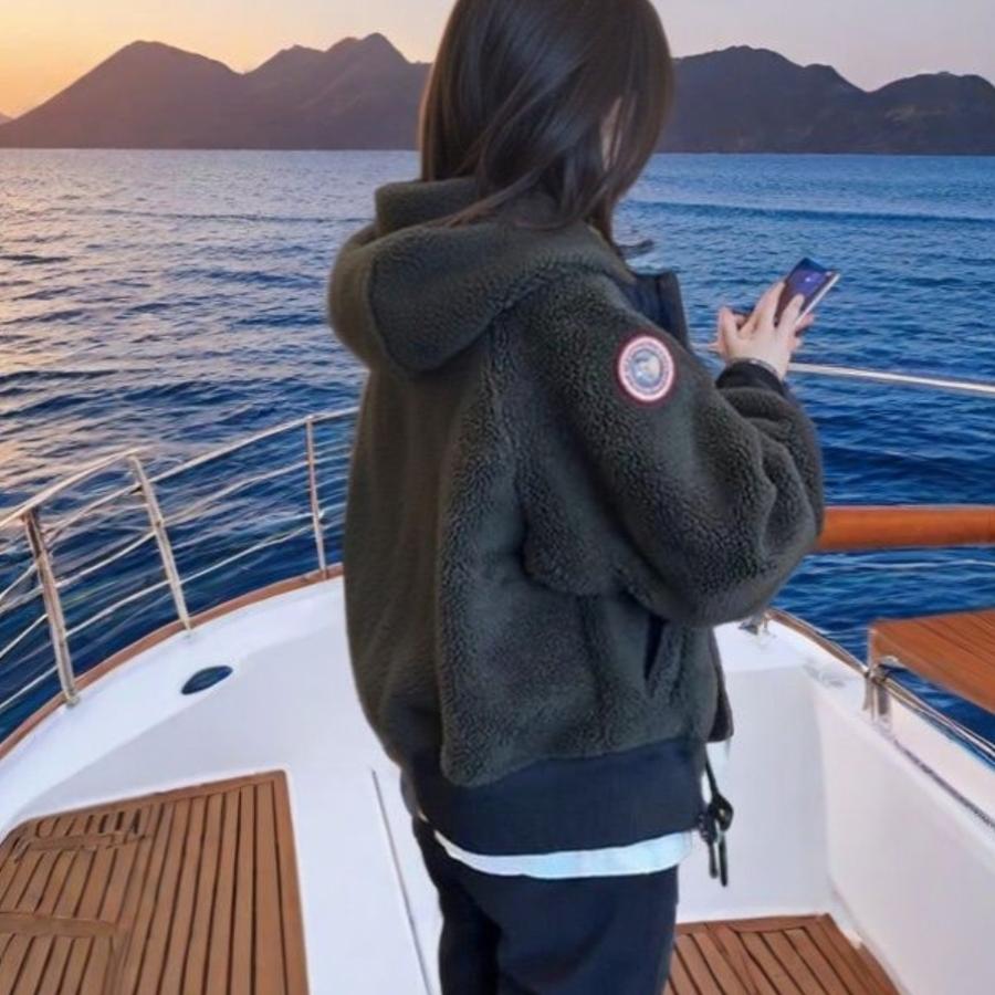 冬季网红同款羊羔毛夹克短外套女防寒保暖外穿加绒加厚小香风皮草