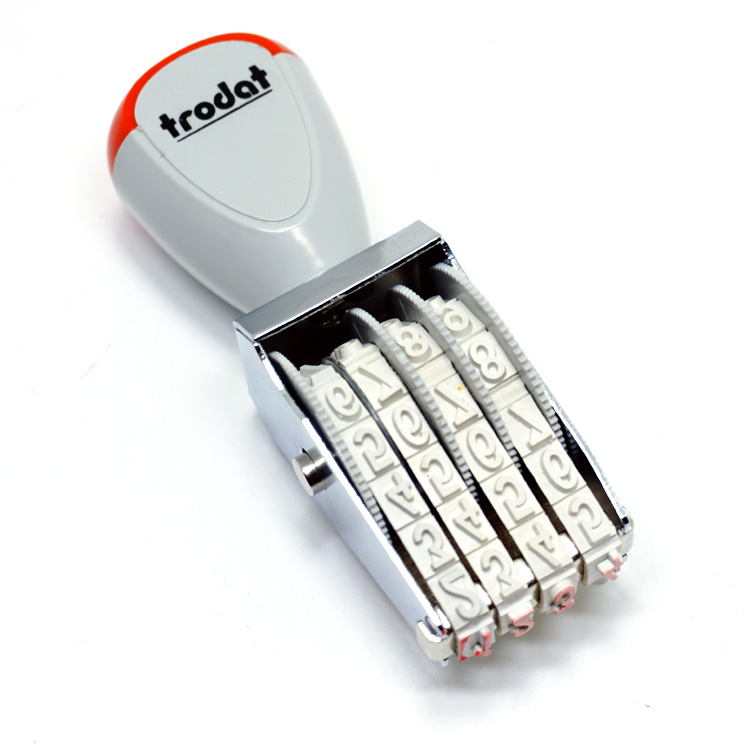 包邮数字印章特大号 卓达号码印章4位数字0-9可调印章 小号编号章