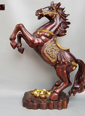 全铜马元宝马生肖马大号立马家用办公室装饰工艺礼品摆件定做