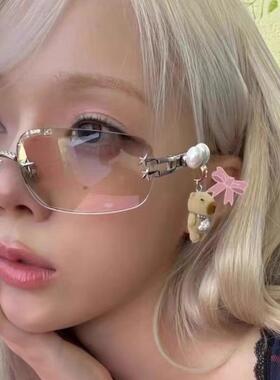 无边框太阳眼镜高级感