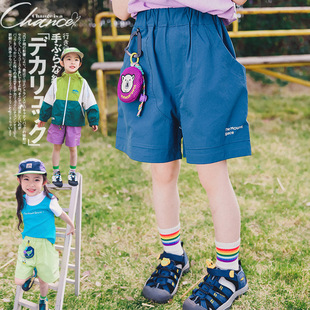 儿童速干短裤2026夏季新款山系户外童装女童轻薄凉爽纯色百搭裤子