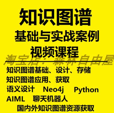 知识图谱基础设计存储实战应用案例视频课程教程|python知识图谱