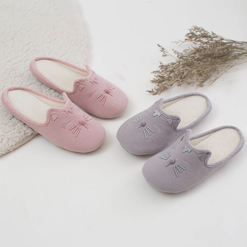 包头防滑可爱室内棉拖鞋
